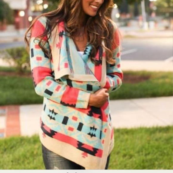 Moon Collection Aztec Cardigan Medium - Picture 7 of 8